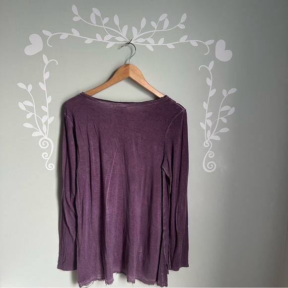 Purple Nanette Lepore Distressed Long-Sleeved Tunic in US M - Picture 6 of 7